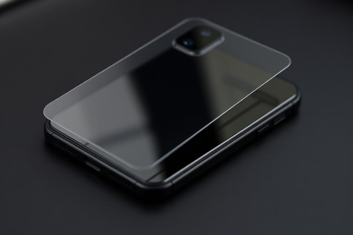 iPhone 14 s ochrannou fólií na zadním skle a rámečku