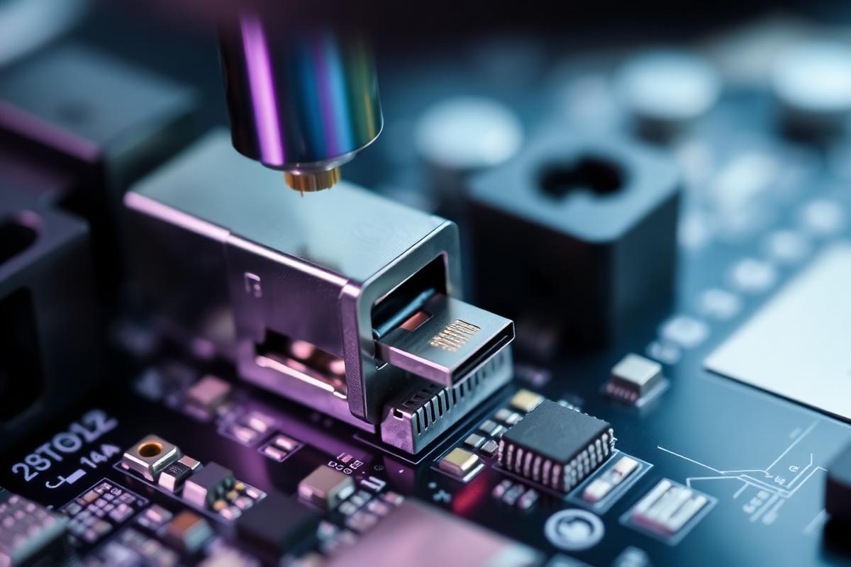 Pájení nabíjecího konektoru USB-C na základní desce telefonu
